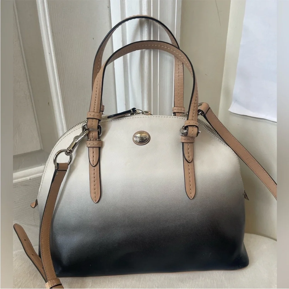 Coach Peyton Cora Domed Ombre Satchel
